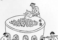 Cuisson de la saumure Chine, XVIIe siècle.