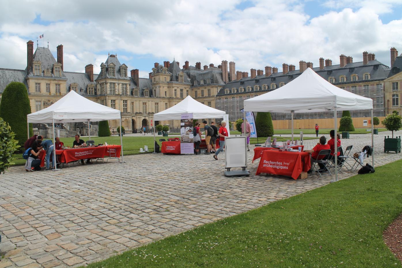 Les Journées nationales de l'archéologie au château de Fontainebleau, 2019. © Solène Bonleu, Inrap