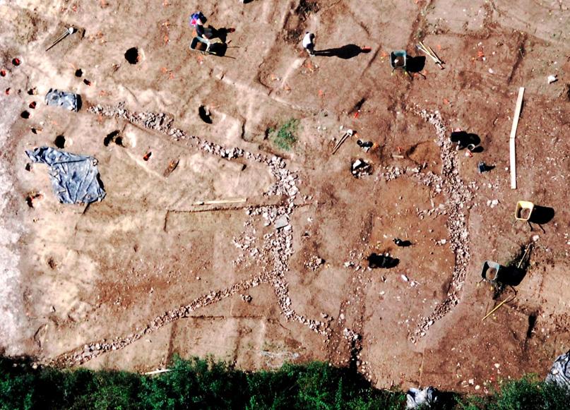 Des vestiges d'un habitat de l'âge du Bronze