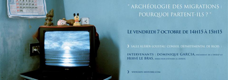 Visuel Archéologie des migrations, colloque de Blois 2016