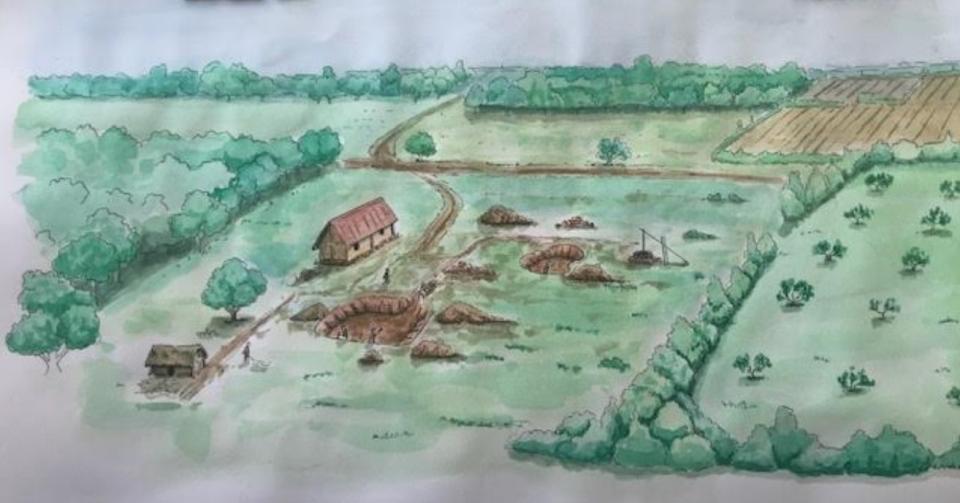 Restitution du site d'Ollainville. 