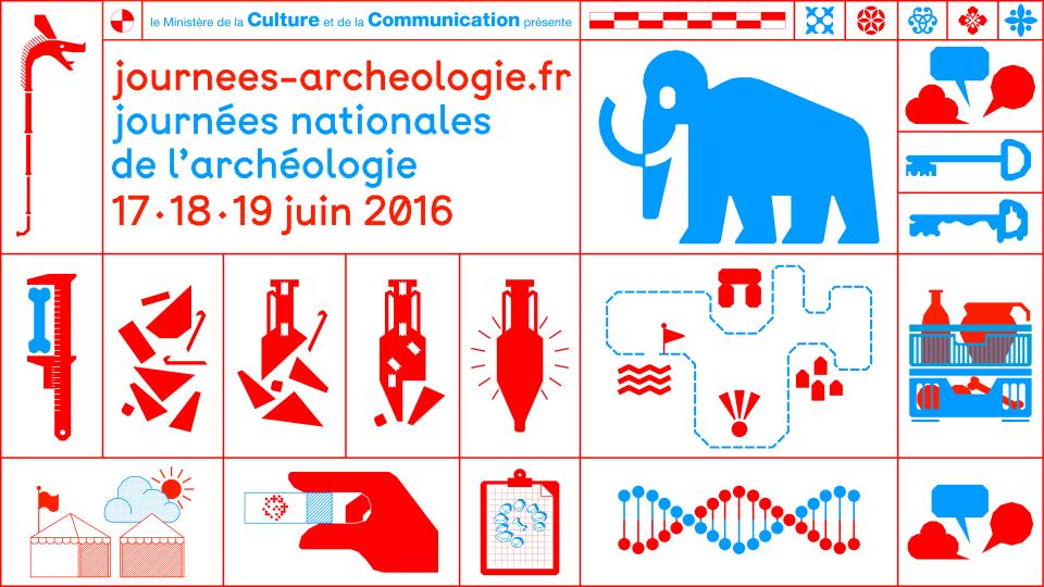 Affiche des Journées nationales de l'archéologie 2016