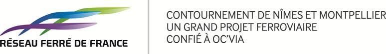 Logo RFF contournement Nîmes-Montpellier Logo RFF contournement Nîmes-Montpellier