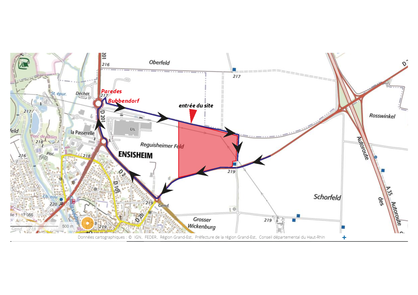 Plan Ensisheim
