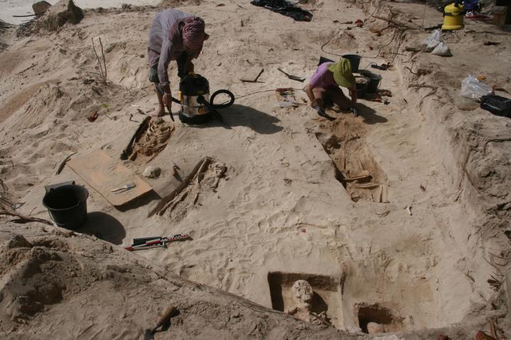 Un cimetière d'époque coloniale à Saint-François, en Guadeloupe