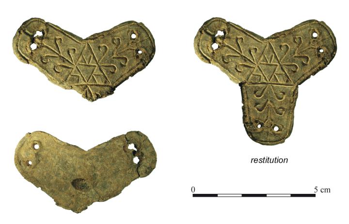 Applique de baudrier d’épée carolingienne.