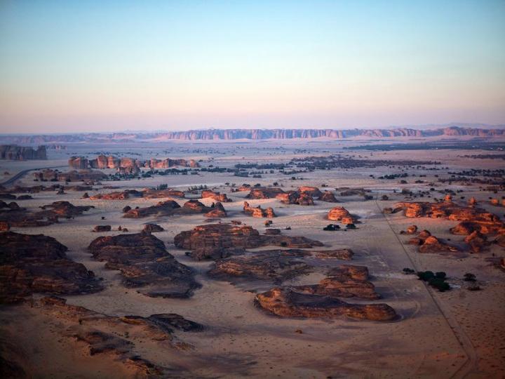 Vue générale de la vallée d'Al-'Ulâ (Arabie Saoudite)