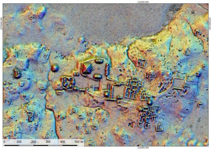 Image Lidar de l'épicentre de Naachtun