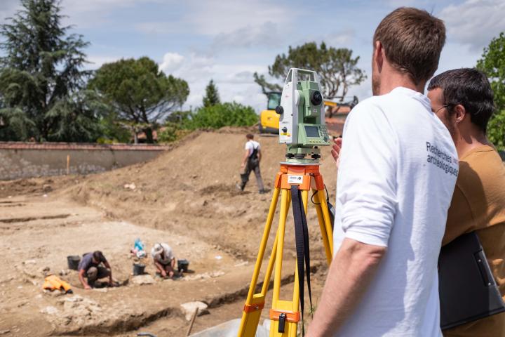 Levée topographique des vestiges d'Auch.