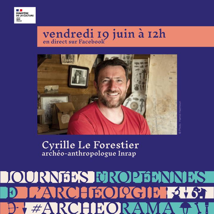 Cyrille Le Forestier, archéo-anthropologue, présente  l'atelier  « Étudier les morts pour comprendre la vie »