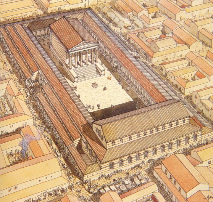 Le forum de la ville de Lutèce