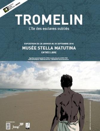 Affiche exposition «Tromelin, l'île des esclaves oubliés »