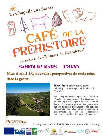 Affiche conférence Marc Jarry Neandertal Chappelle aux Saints Affiche conférence Marc Jarry Neandertal Chappelle aux Saints
