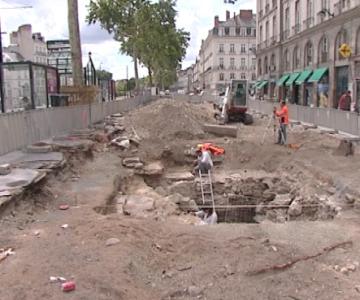 Archéologie dans le centre historique de Nantes