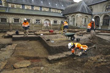Découverte d'un temple antique sous le couvent des Jacobins à Rennes