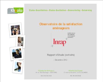 L'Inrap met en place un baromètre  de satisfaction des aménageurs