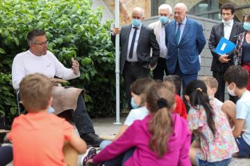 8 juillet 2021, atelier Inrap au « Temps des Cerises ».