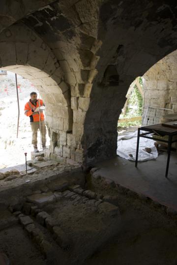 L'Inrap fouille le prieuré de la Madeleine à l'abbaye de Fontevraud