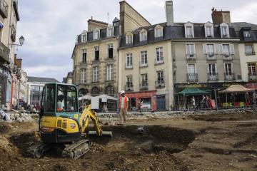 Archéologie place Sainte-Anne à Rennes : d'importants vestiges de l'époque gallo-romaine et le cimetière de l'ancien hôpital