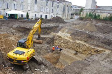 Une fouille archéologique préventive au coeur de la ville antique de Saintes