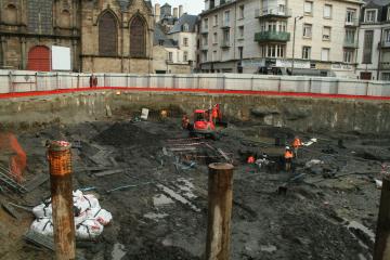 Fouille de la place Saint-Germain : les archéologues reconstituent l'histoire d'un quartier rennais du Moyen Âge à nos jours