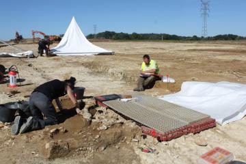 Fouille sur le site de Saint-Doulchard