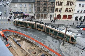 Les fouilles archéologiques de la 2<sup>de</sup> ligne de tramway d'Orléans