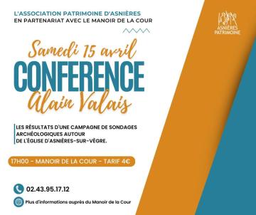 Conférence Asnières sur Vegre Conférence Asnières sur Vegre