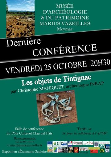 Le site et les objets de Tintignac - conférence