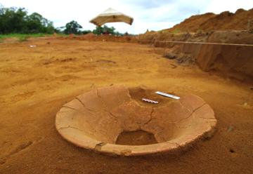 Découverte d'un site amérindien en Guyane française