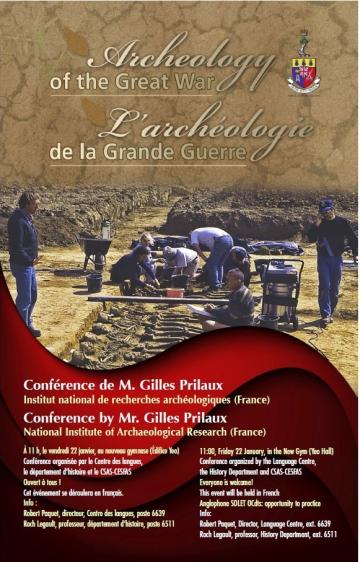 Archéologie de la Grande Guerre, Gilles Prilaux, canada 2016 Archéologie de la Grande Guerre, Gilles Prilaux, canada 2016