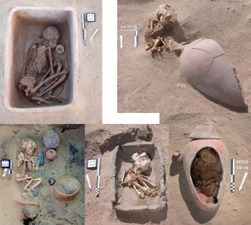 Adaïma : sépultures du cimetière de l’Est Adaïma : sépultures du cimetière de l’Est