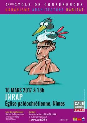 Affiche Conférence Inrap CAUE 30 Affiche Conférence Inrap CAUE 30