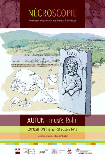 Affiche exposition Nécroscopie - Autun