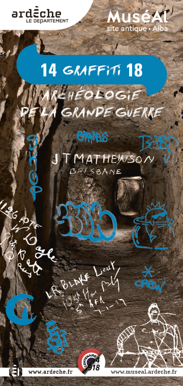 Affiche 14 GRAFFITI 18 : archéologie de la grande guerre Affiche 14 GRAFFITI 18 : archéologie de la grande guerre