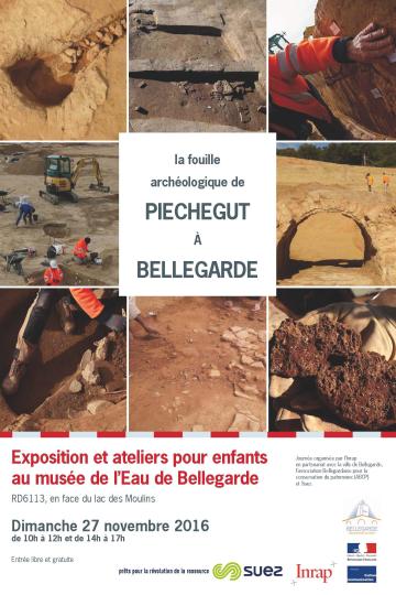 Affiche La fouille archéologique de Piechegut à Bellegarde, 2016