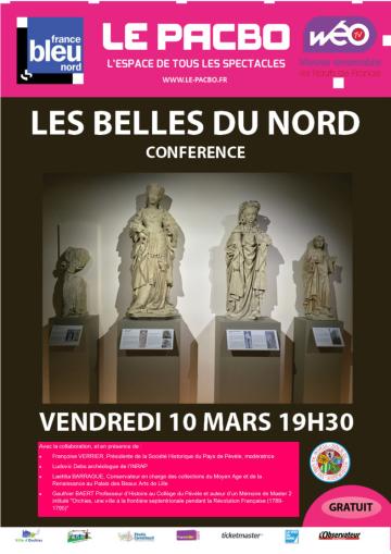 Affiche conférence Les Belles du Nord,