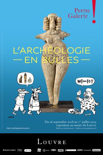 Affiche exposition Archéologie en bulles