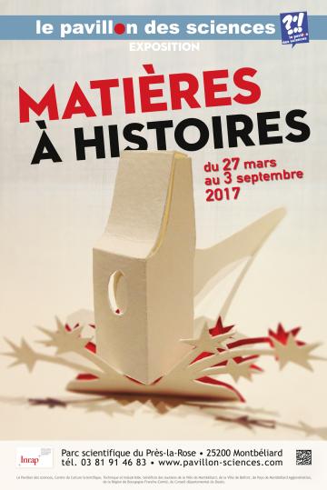 Affiche exposition matières à histoires, 2017 Affiche exposition matières à histoires, 2017