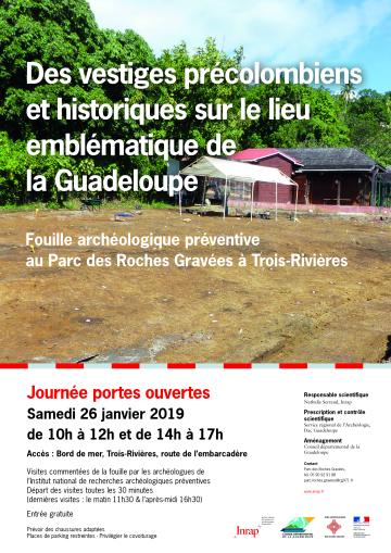 Affiche Roches Gravées - Guadeloupe