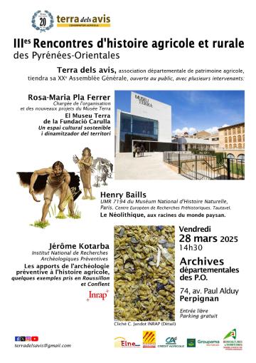 Affiche 3e Rencontre d’histoire agricole et rurale Affiche 3e Rencontre d’histoire agricole et rurale
