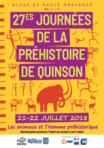 Affiche des 27es Journées de la Préhistoire de Quison