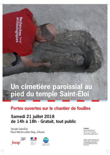 JPO chantier de fouille à Rouen, temple Saint-Eloi
