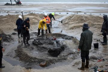 Fouille en urgence à Soulac‐sur‐Mer (Gironde)