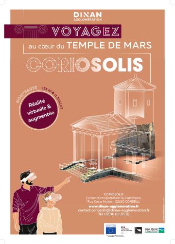 Affiche voyager au coeur du temple de mars Coriosolis