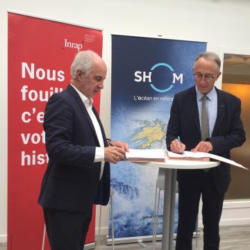 Le Shom et l’Inrap : une collaboration scientifique renforcée 