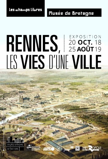 Affiche de l'exposition "Rennes, les vies d'une ville"