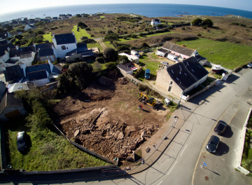 Vue aérienne du site de Manémeur à Quiberon 