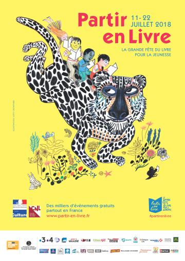 Partir en lire, affiche officielle 2018 Partir en lire, affiche officielle 2018