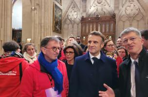Notre-Dame visite Macron 3